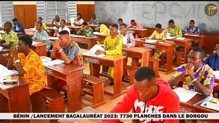 BÉNINLANCEMENT DU BACCALAURÉAT 2023 7730 CANDIDATS PLANCHENT DANS LE BORGOU [upl. by Yelah]