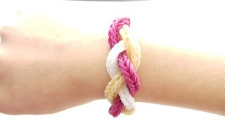 Rainbow Loom Bands FlechtArmband Anleitung Deutsch [upl. by Ilyak]