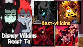 Disney Villains React to Bill CipherAlastorBelos Lucifer Gacha Club  Full Video [upl. by Geri]