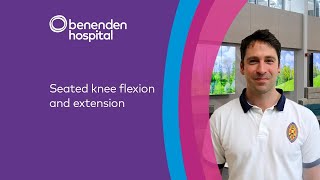 Seated knee flexion extension [upl. by Oswal]