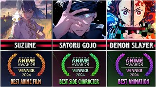 Crunchyroll Anime Awards 2024 All Winners List [upl. by Lilllie]