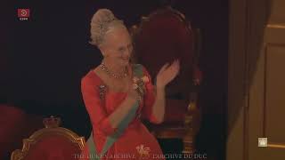 Queen Margrethe IIs Golden Jubilee  Royal amp national anthems of Denmark [upl. by Erena]