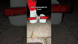 LED license plate for crocs [upl. by Calva]