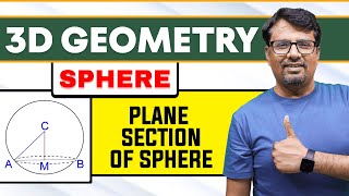 3D Geometry  SPHERE  Plain Section of Sphere Equation Of Sphere  By Gajendra Purohit [upl. by Ahsiad796]