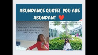 ABUNDANCE QUOTES TO REMEMBER  LGL VLOGS [upl. by Publia]