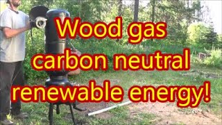 How to Build a Down Draft Wood Gasifier with a fire up Simple to follow and easy to build [upl. by Ricard480]