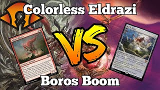 Colorless Eldrazi VS Boros Boom Modern Horizons 3 Playtesting w Yungdingo [upl. by Anatola840]