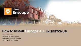 How to install Enscape latest version 41 in SketchUp  New AI rendering is here sketchup [upl. by Sherlock]