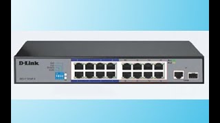 D Link DGS F1016P 18Port Gigabit Unmanaged POE Switch With 2SFP Port [upl. by Piane]