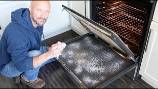 How to Clean Inside Glass on Oven Door [upl. by Eiramanad]