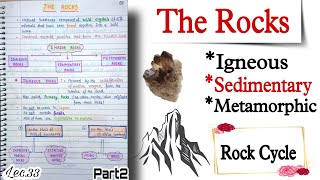 The RocksIgneous Sedimentary Metamorphic Rock Cycle World Geography  Lec33 An Aspirant [upl. by Derinna]