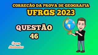 46 de 2023 da prova de geografia da UFRGS  A tira aborda uma temática importante na [upl. by As444]