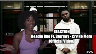 REACTION  Headie One Ft Stormzy  Cry No More Official Video [upl. by Ojeillib]