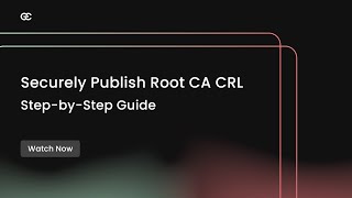 Securely Publish Root CA CRL StepbyStep Guide [upl. by Ahsirak28]