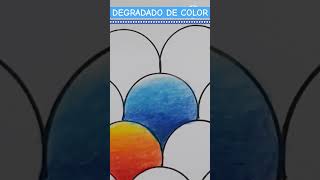 💥DEGRADADO DE COLOR TONOS AZULES Cómo hacer degradado paso a paso DrawingShortEasyArtShortShort [upl. by Dolly]