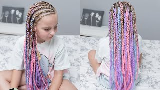 BOX BRAIDS  TRENZAS AFRICANAS TUTORIAL [upl. by Yerdna]