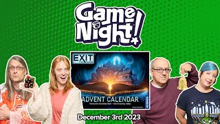 GameNight 24 Days of Christmas  Exit The Game Advent Calendar The Hunt for the Golden Book Day 3 [upl. by Liebman413]