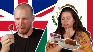 Mexican amp British People Swap Snacks [upl. by Esinek]