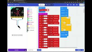 MakeCode Microbit ไมโครบิต เพลงสงกรานต์  วิทยาการคำนวณ [upl. by Ylahtan]