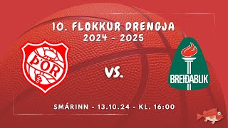 Þór A  Breiðablik 10 flokkur drengja [upl. by Nwadrebma342]