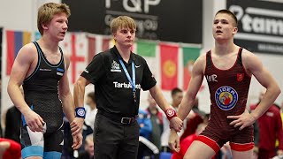 U13 Yehor Demchenko UKR vs Gudmund Roosiõis EST 70kg final Grecoroman boys youth wrestling [upl. by Arebma999]