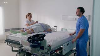 AirPal disposable sling mattress  clinical application video  Patient Handling  Arjo Global [upl. by Nyrehtak435]