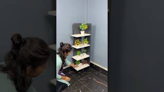 Beautiful Corner Shelf Craft Using Cardboard short reel viral youtubeshort diycrafts trending [upl. by Gearhart]