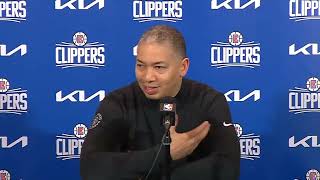 Tyronn LUE PostGame Interview  LA Clippers vs Toronto Raptors [upl. by Mak455]