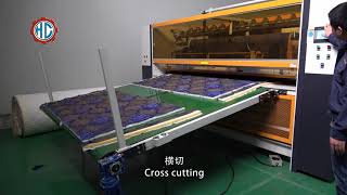 HCQGC HengChang Panel Cutting Machine for Mattress panel [upl. by Jamey323]