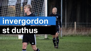 Invergordon 3  1 St Duthus  Highlights  North Caledonian League  7 January 2023 [upl. by Eiznek]