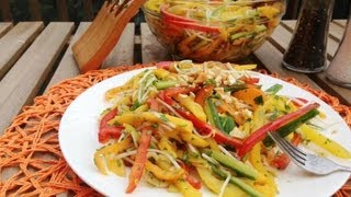 Thai Inspired Mango Salad  GetFitWithLeyla [upl. by Noiroc]