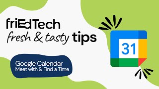 Google Calendar  Meet with amp Find a Time [upl. by Annaili]