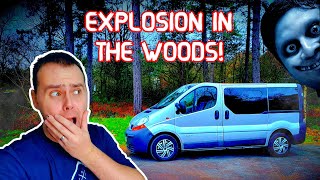 CREEPY Night Van Camping In A Haunted Woodland  Stealth Camping UK [upl. by Nitneuq]