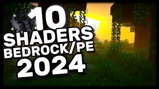 👉💫 NUEVO Top 10 MEJORES SHADERS Para MINECRAFT PE 120 Bedrock [upl. by Einnad]