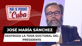 José María Sánchez VOX destroza la tesis doctoral del presidente una “castaña pilonga” [upl. by Cerelia788]