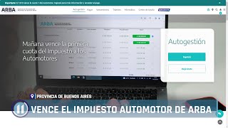 Vence el impuesto automotor de ARBA [upl. by Lyckman830]