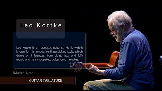 Guitar TAB  Leo Kottke  Acordian Bells  Tutorial Sheet Lesson iMn [upl. by Gnek]