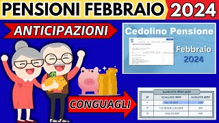 ✅AUMENTI PENSIONI FEBBRAIO 2024👉ANTICIPAZIONE CEDOLINO E CONGUAGLI👉TUTTI I DETTAGLI❗️ [upl. by Anihcak]