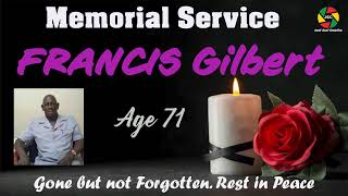 Memorial Service Francis Gilbert [upl. by Ydac]