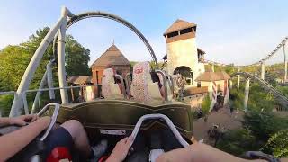 Lech Coaster Back Row Onride POV  Legendia 2023 [upl. by Gershom]