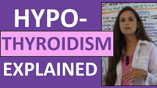 Hypothyroidism Nursing Lecture NCLEX Pathophysiology amp Medications [upl. by Colombi565]