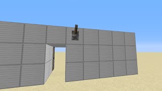 How to make a 1x2 Flush Piston door in Minecraft TUTORIAL EASY [upl. by Gilroy497]