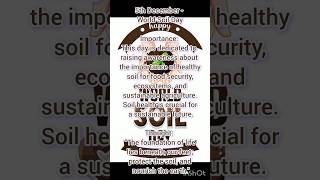 🤎🟤5th December  World Soil Day🟤🤎 trending viralshorts ytshorts soil motivationschoolassembly [upl. by Klarika]