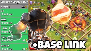 Fireball rocket loon attack strategy Legend League Attacks15 Clash of Clans [upl. by Damalus]