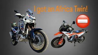 I traded in my KTM 890 adv r for a 2024 Africa Twin  very first impression after 100 miles [upl. by Melda457]