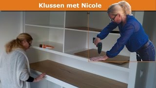 Nicole bouwt grote kledingkast in slaapkamer  Builtin wardrobe [upl. by Idieh]