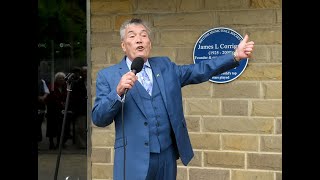 James Corrigan Blue Plaque Batley Variety Club [upl. by Adliw41]