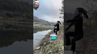 fishing girl funny comedy fishgirl shorts funnyyoutubeshorts [upl. by Abla926]