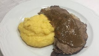 Brasato al Barolo con Polenta [upl. by Tommie]