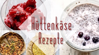 LOW CARB REZEPTE  4 Rezepte mit Hüttenkäse  einfach amp schnell ❤️ [upl. by Muir844]